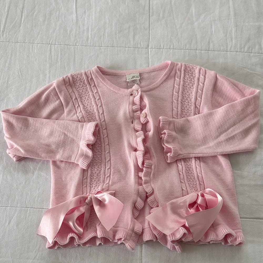 Petite originals Ruffled Kids Cardigan